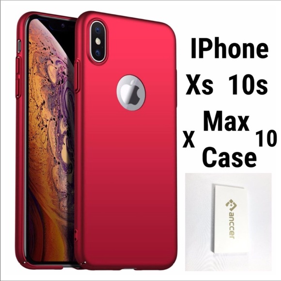 NEW iPhone Xs 10s Max Case Cover Slim Thin Red - Picture 10 of 10